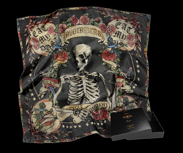 FOULARD RUDE RIDERS® UNISEXE MODÈLE JERRY'S TATOO – bijoux fait main en argent 925 | Pitch & Néo