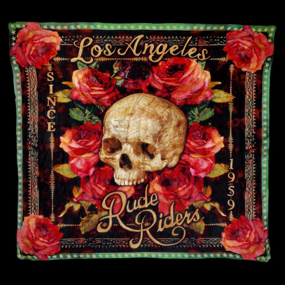 FOULARD RUDE RIDERS® UNISEXE MODÈLE LOS ANGELES – bijoux fait main en argent 925 | Pitch & Néo