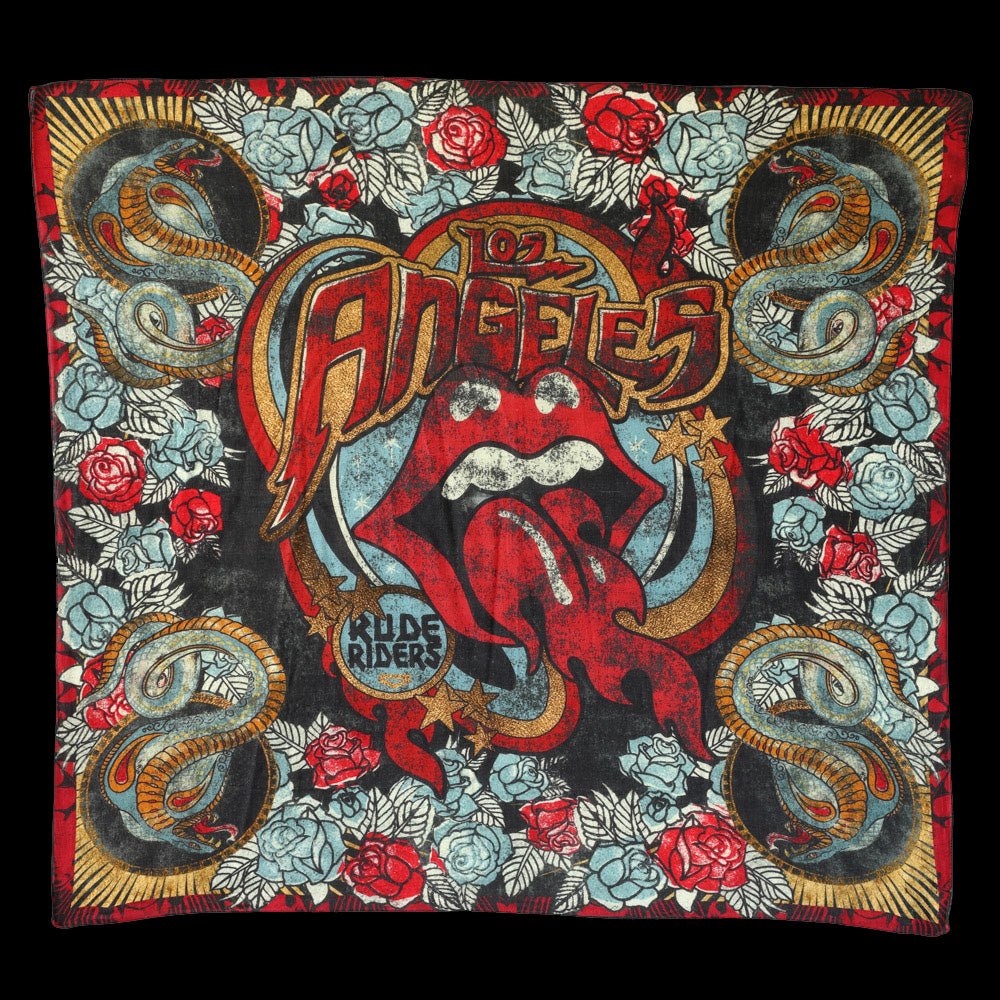 FOULARD RUDE RIDERS® UNISEXE MODÉLE ROCK – bijoux fait main en argent 925 | Pitch & Néo