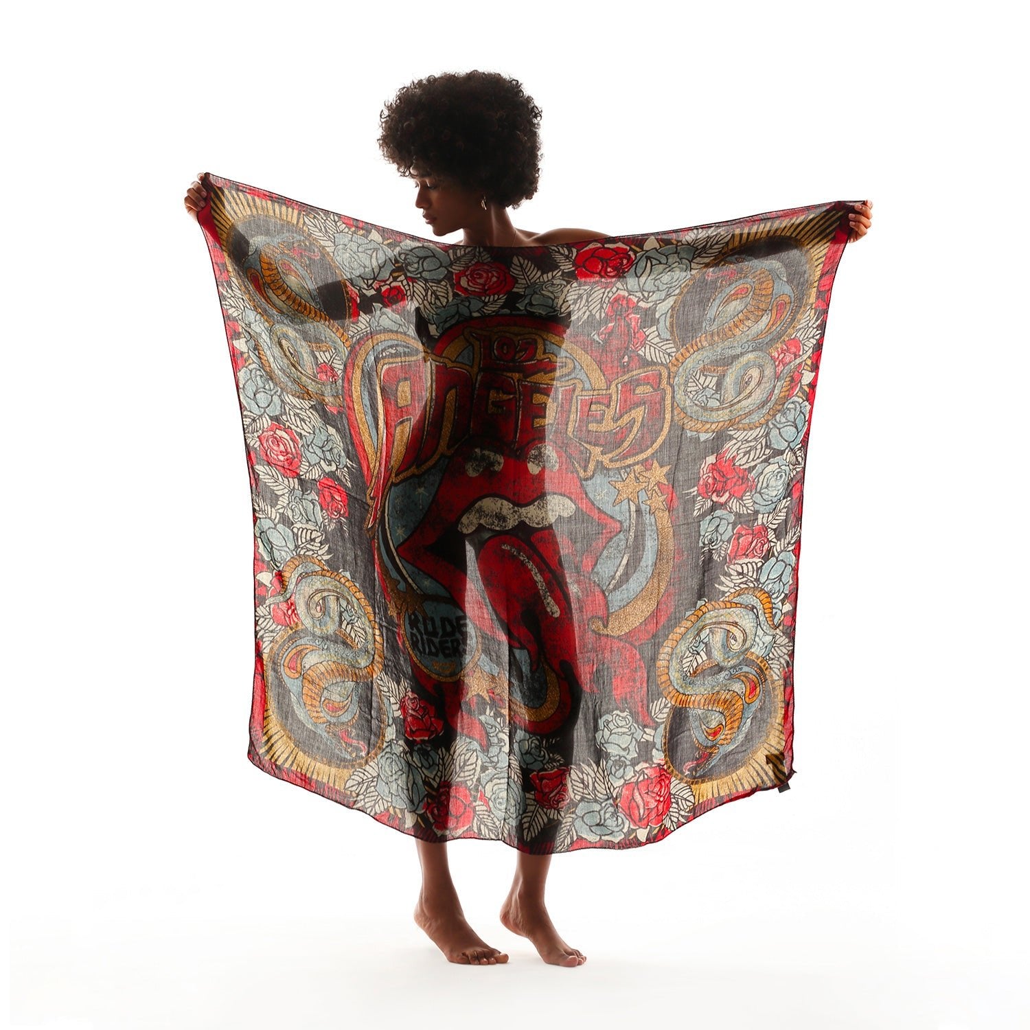 FOULARD RUDE RIDERS® UNISEXE MODÉLE ROCK – bijoux fait main en argent 925 | Pitch & Néo