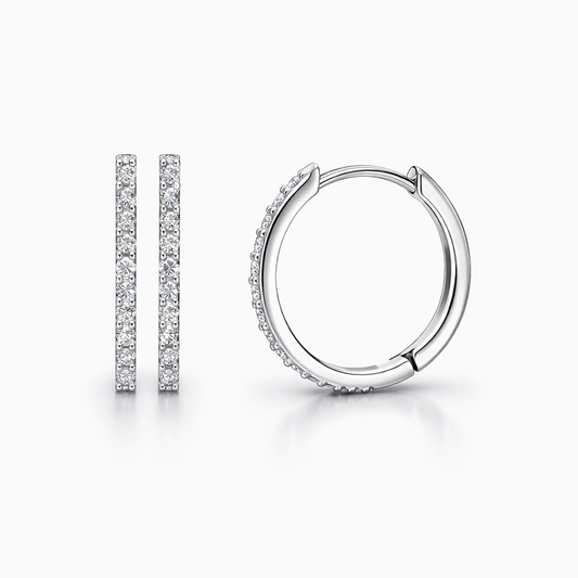 Grandes créoles zircon femme argent 925 TOO MUCH ICE – bijoux fait main en argent 925 | Pitch & Néo