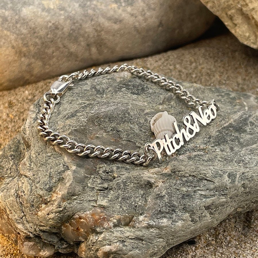 NICKNAME GOURMETTE PRÉNOM PERSONNALISABLE EN ARGENT 925 – bijoux fait main en argent 925 | Pitch & Néo